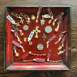 Lot of 24 pendants/charms Gold Filled 14k